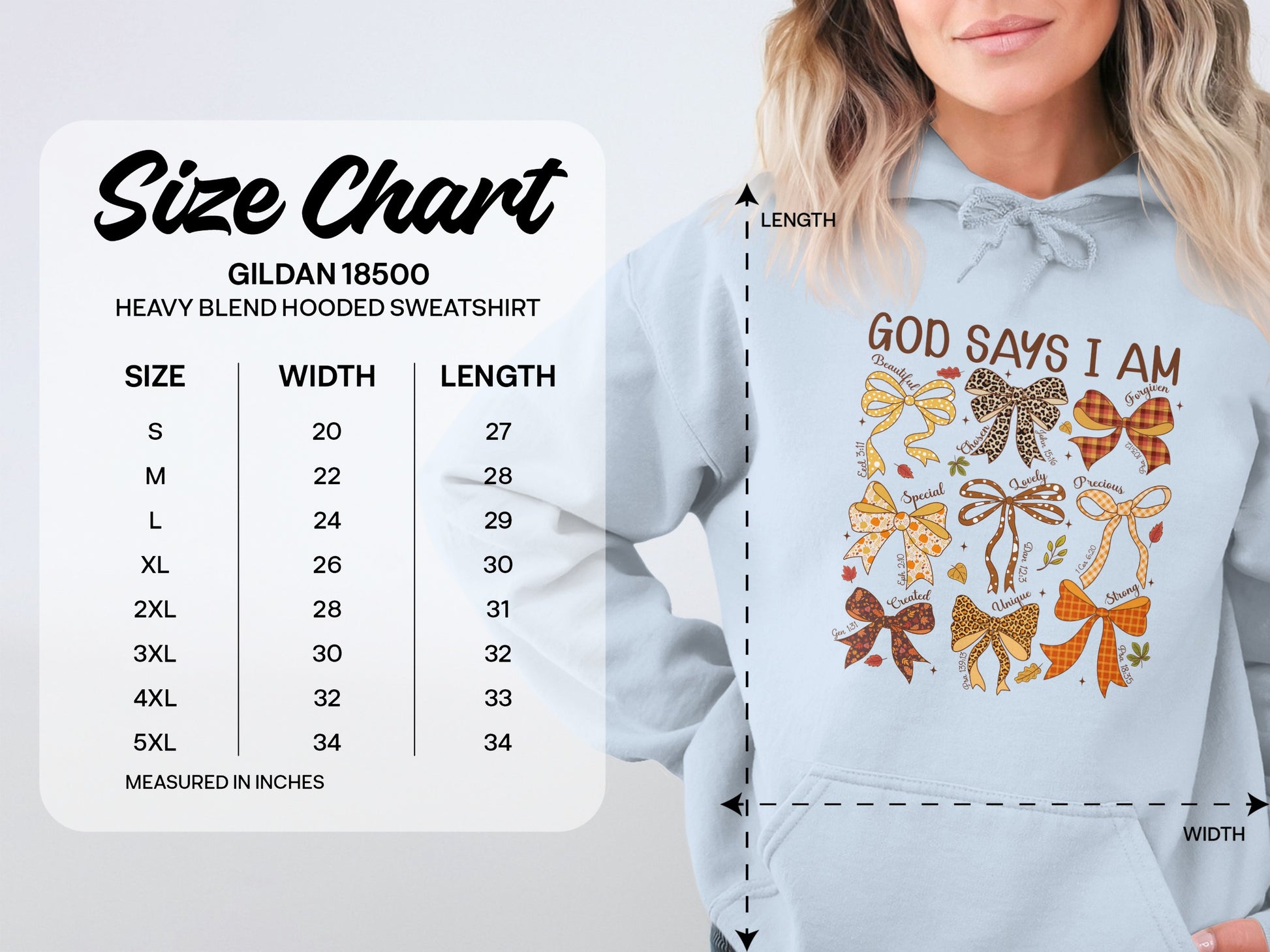 God Says I Am Inspirational Hooded Sweatshirt