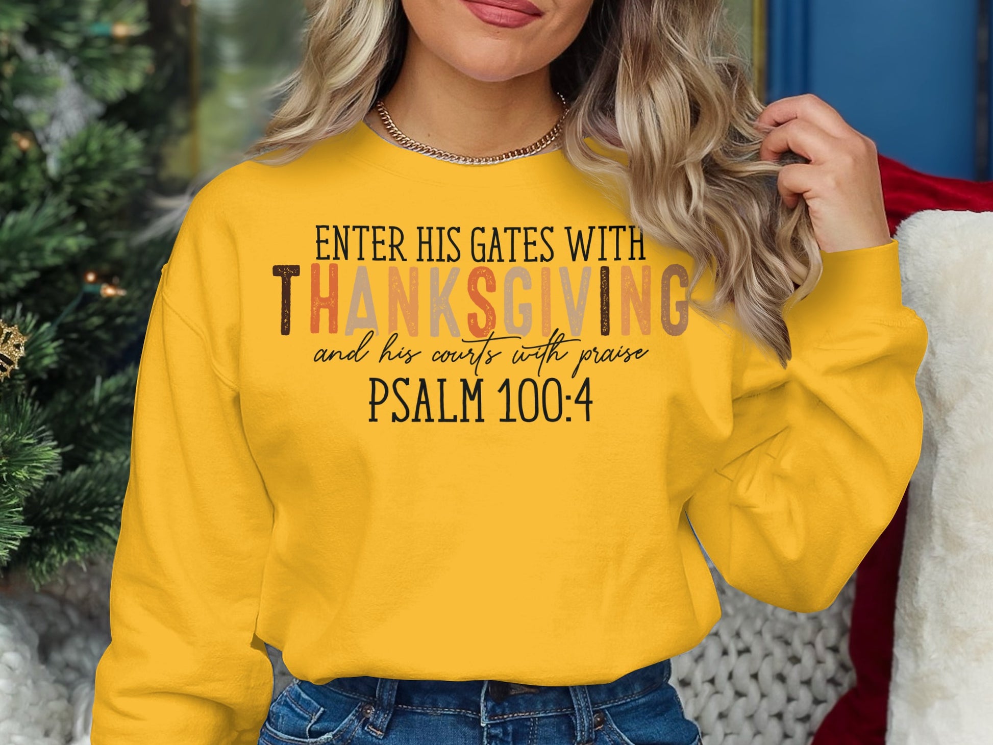 Enter His Gates with Thanksgiving Psalm 100:4 product
