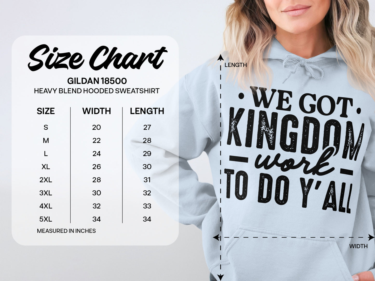 We Got Kingdom Work To Do Y'all Hooded Sweatshirt