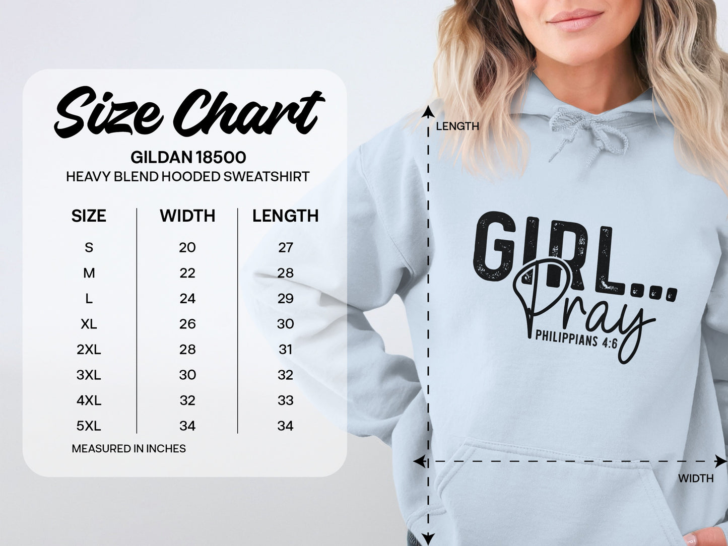 GIRL Pray Philippians 4:6 Hooded Sweatshirt product