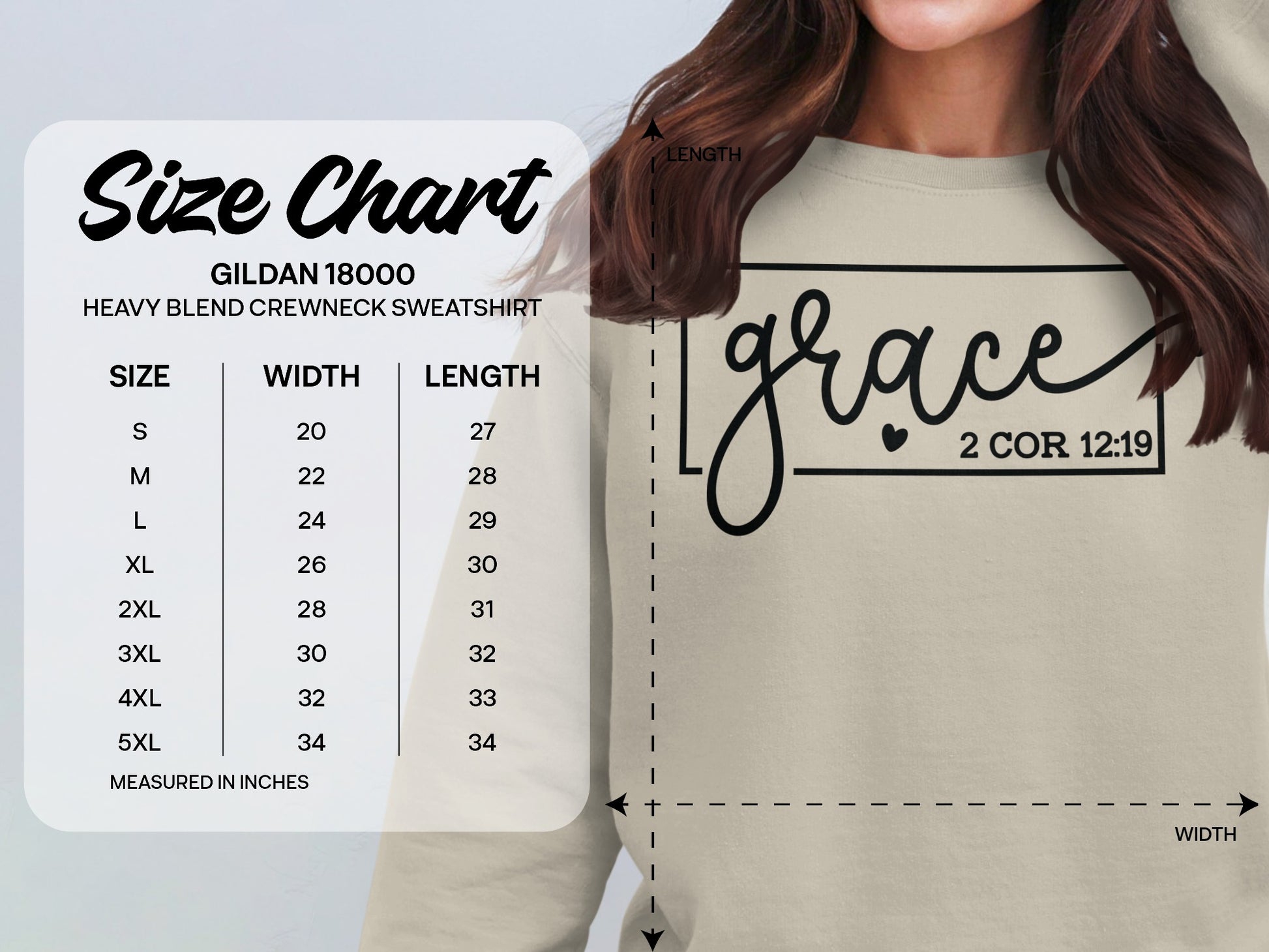 Grace 2 Cor 12 19 Gildan Crewneck Sweatshirt product