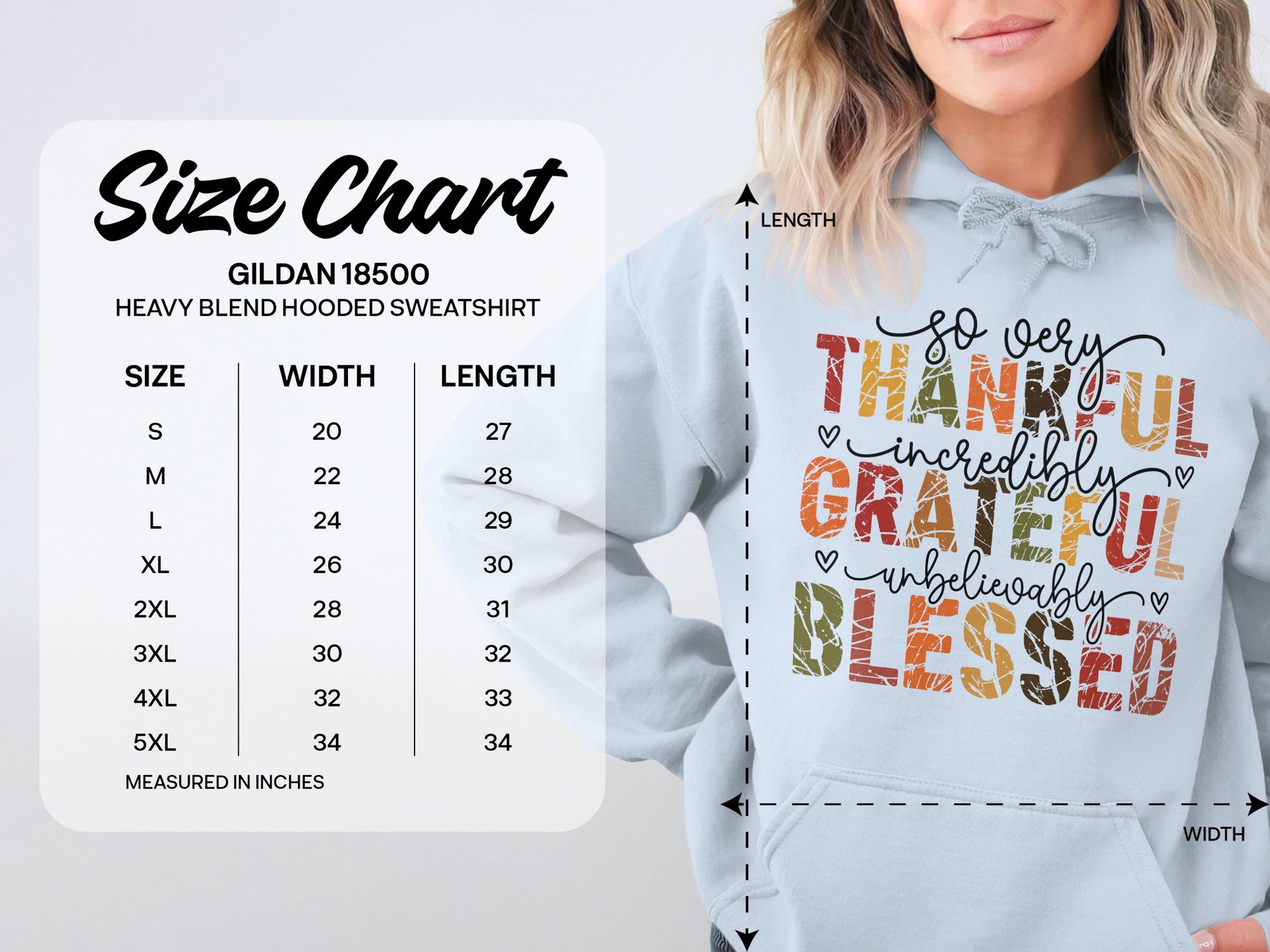 So Very Thankful Incredibly Grateful Blessed Hoodie