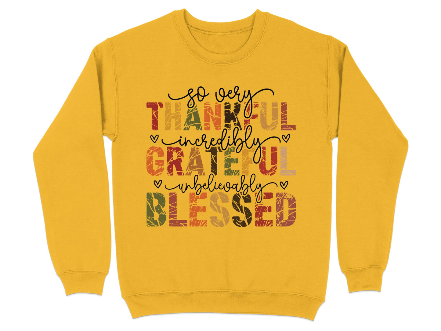 So Very Thankful Grateful Blessed Sweatshirt Product