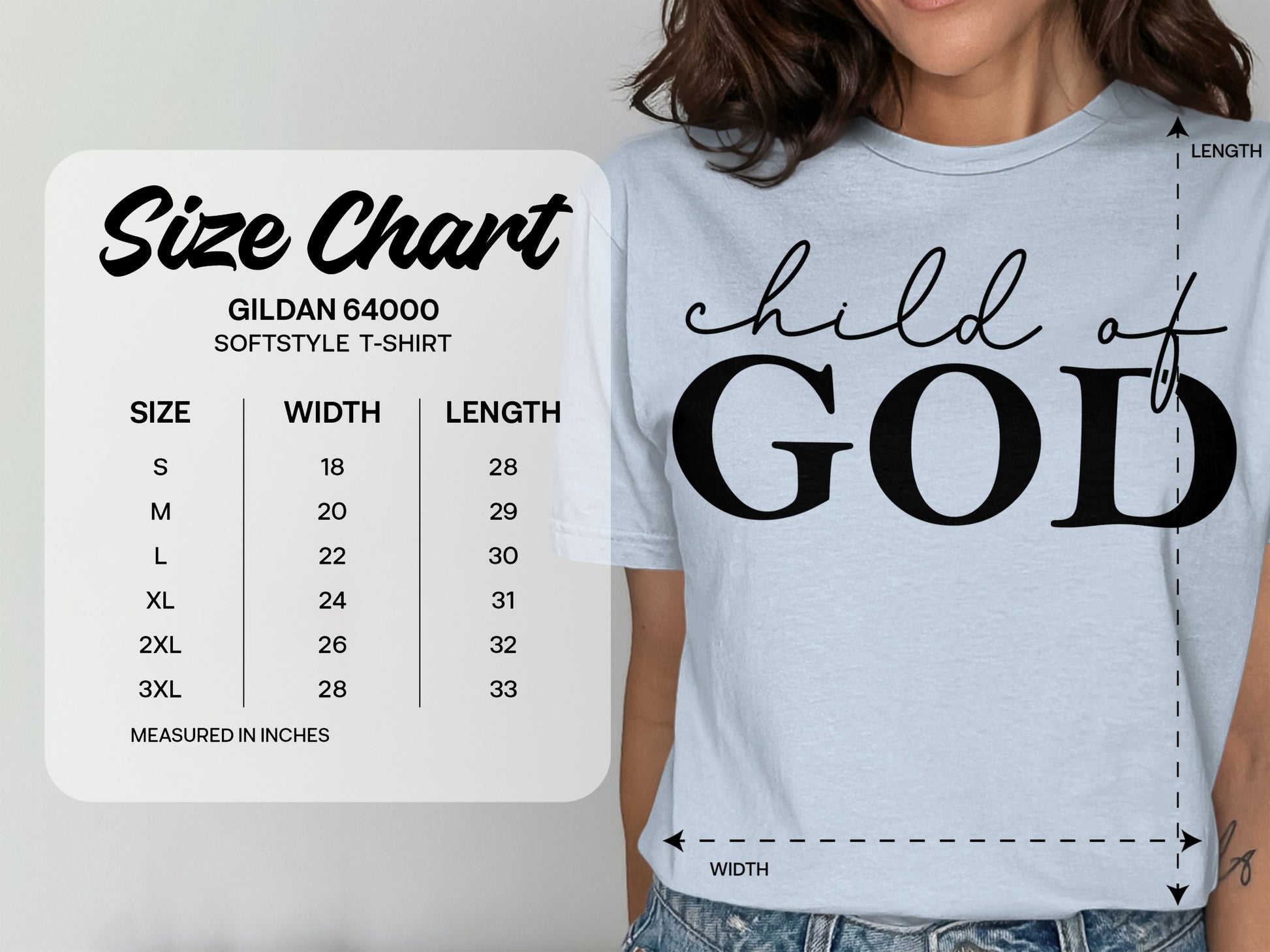 Child of GOD Printed Softstyle T-Shirt product