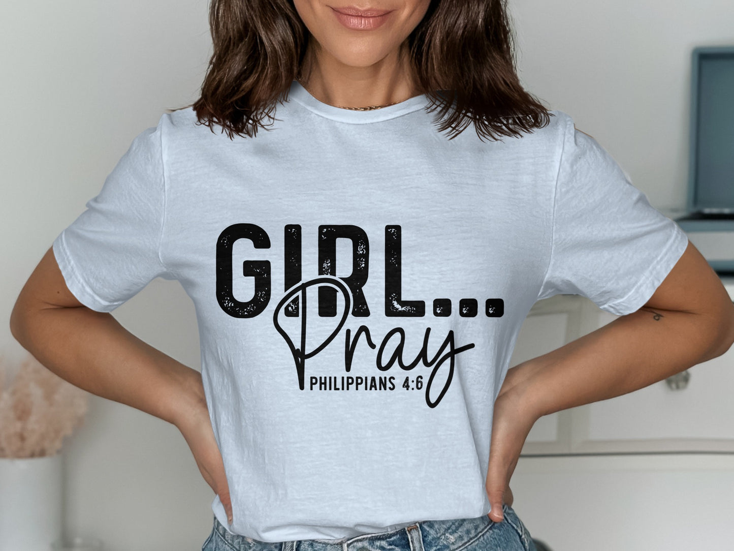 GIRL Pray Philippians 4:6 Graphic Tee product type