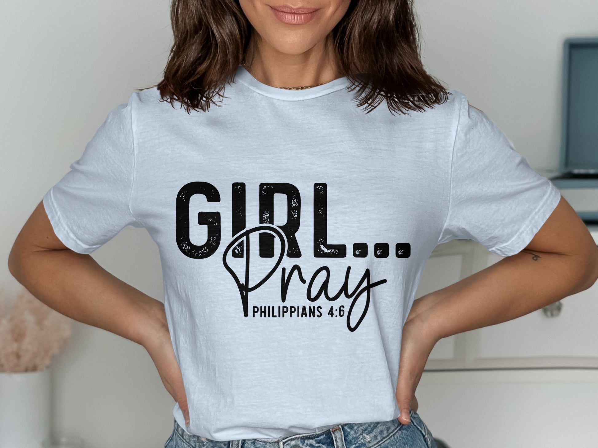 GIRL Pray Philippians 4:6 Graphic Tee product type