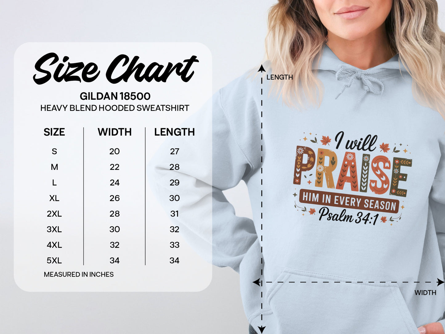 I Will Praise Him In Every Season Hoodie Sweatshirt