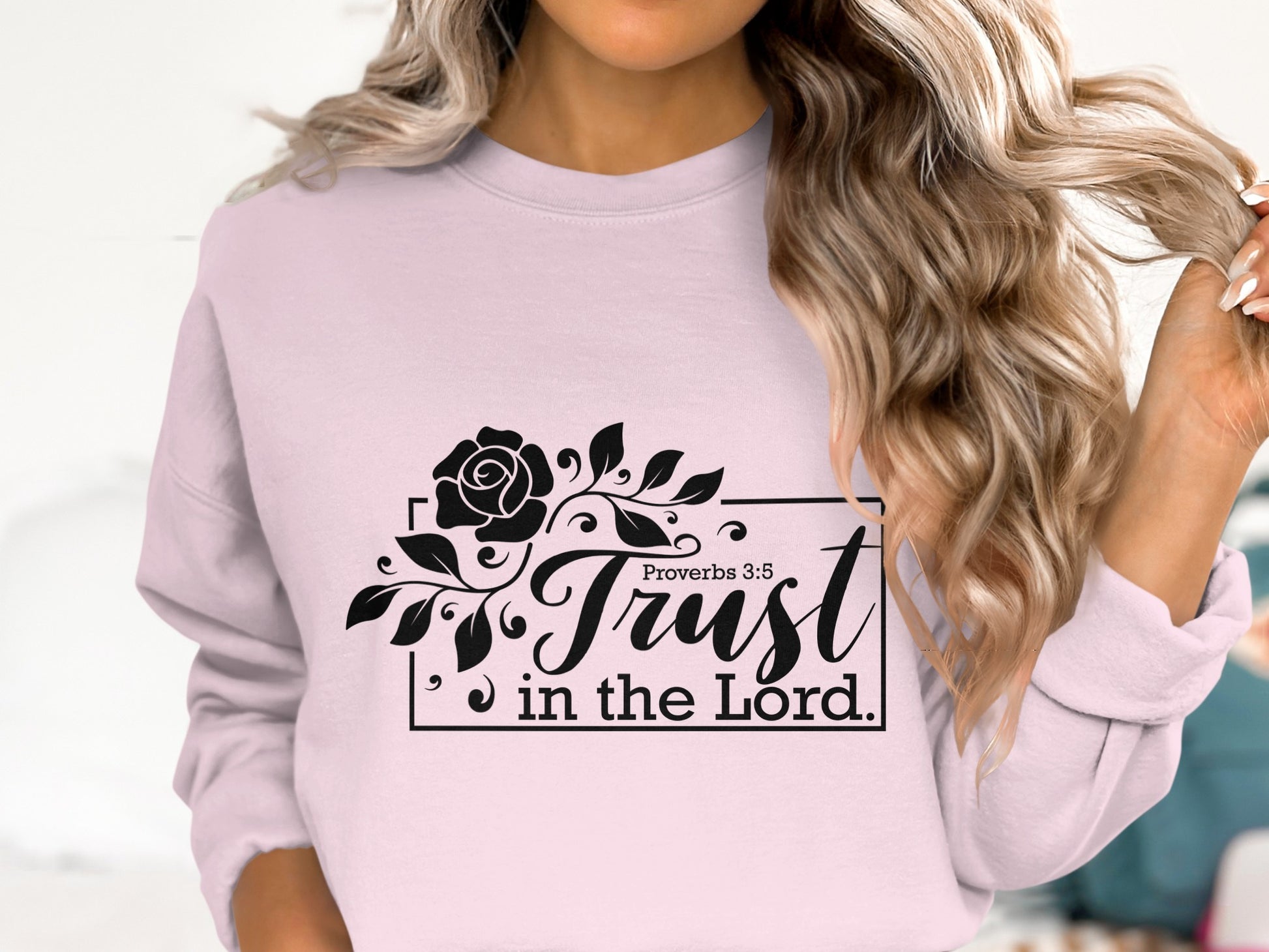 Trust in the Lord Graphic Design Sweatshirt Product