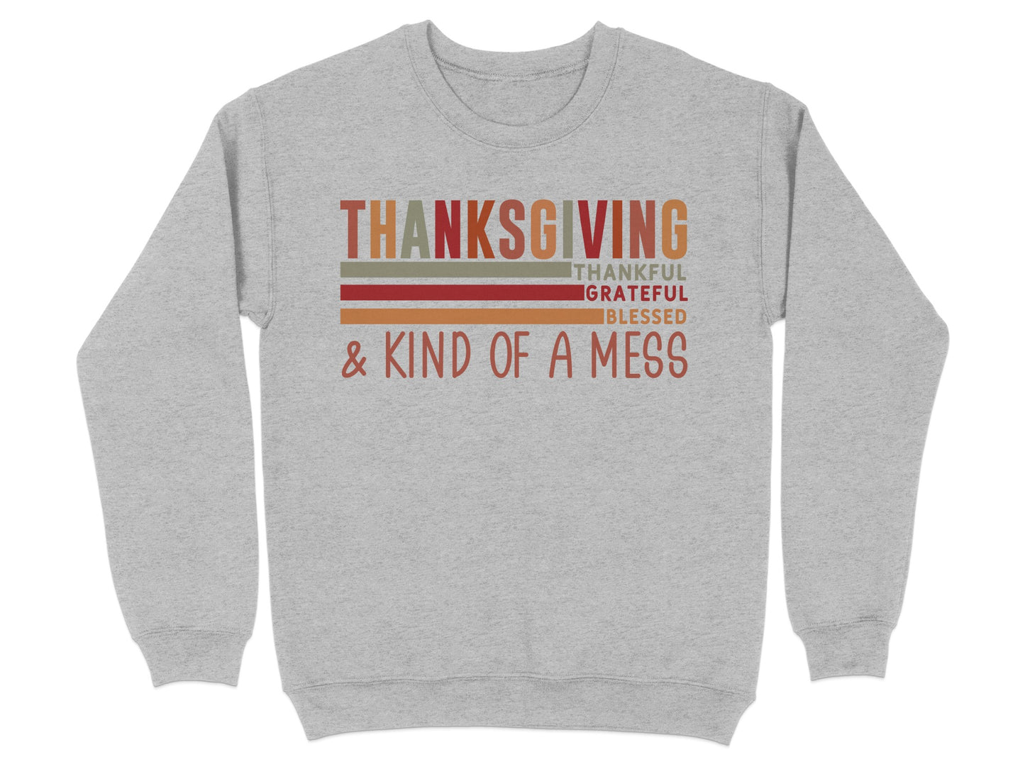 Thanksgiving Thankful Grateful Blessed Sweater
