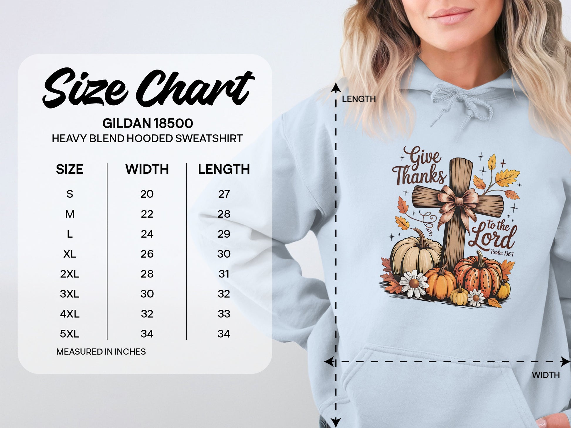 Give Thanks to the Lord Hooded Sweatshirt