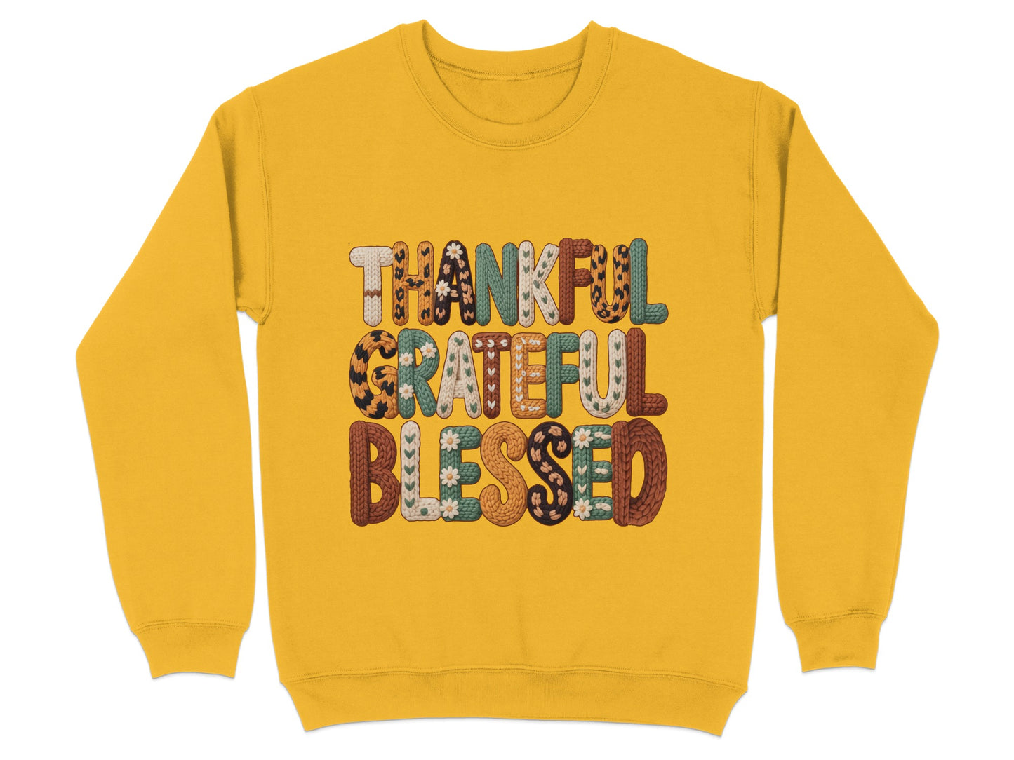Thankful Grateful Blessed Graphic Sweatshirt product