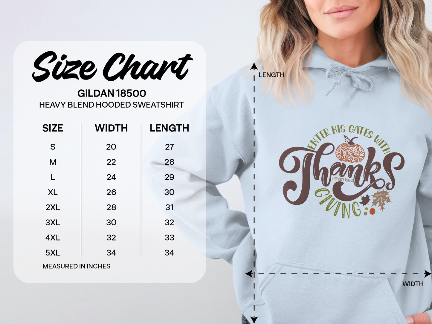Enter His Gates with Thanksgiving Hoodie