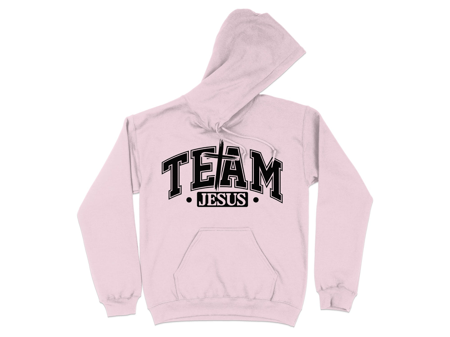 Team Jesus Hoodie with Bold Lettering Design
