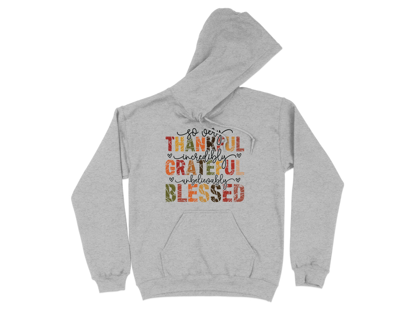 Thankful Grateful Blessed Stylish Hoodie Product