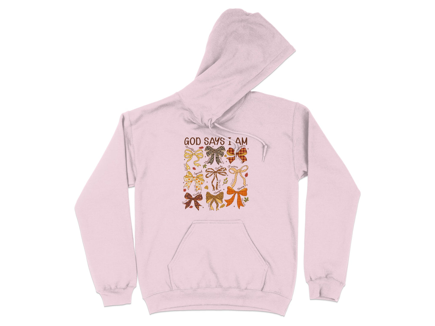 God Says I Am Inspirational Graphic Hoodie