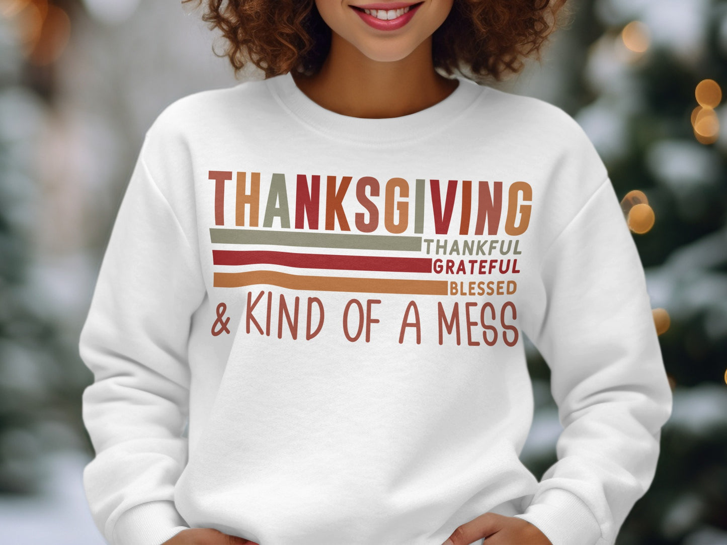 Thanksgiving Thankful Grateful Blessed Sweatshirt