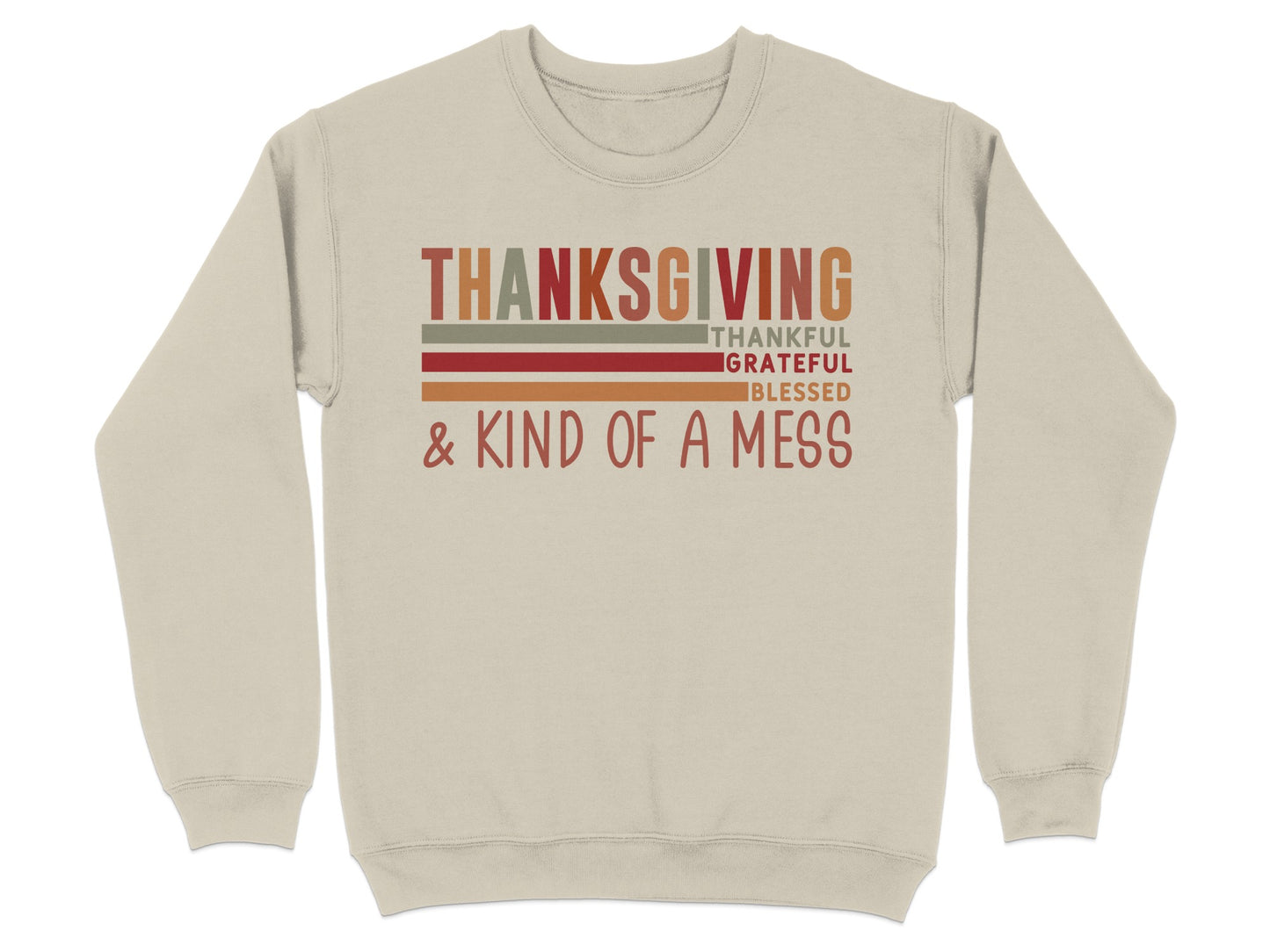 Thanksgiving Thankful Grateful Blessed Sweatshirt