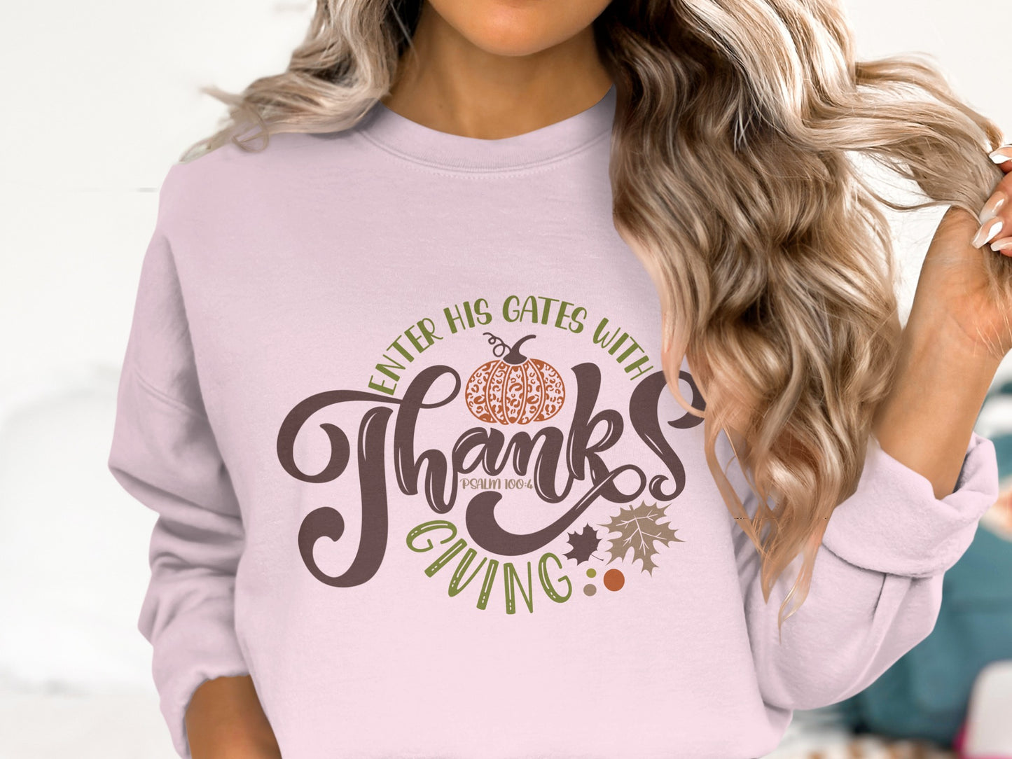 Enter His Gates With Thanksgiving Sweater