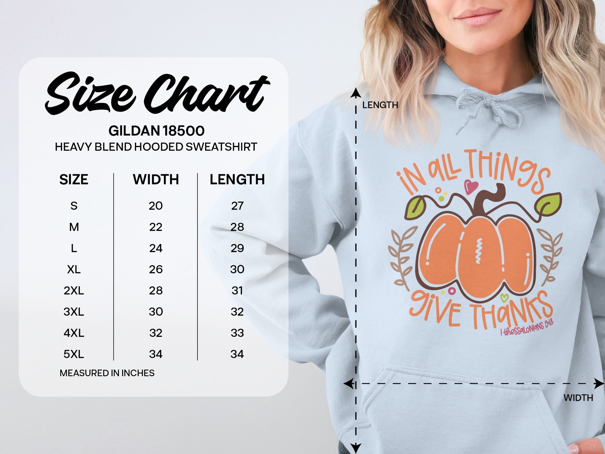 In All Things Give Thanks Pumpkin Sweatshirt