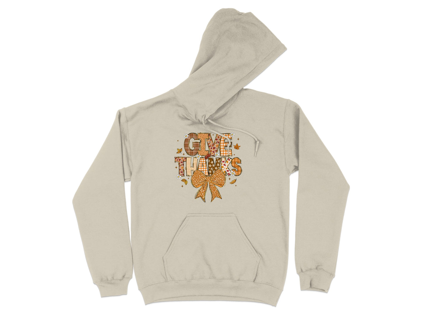 Festive Give Thanks Hoodie with Autumnal Design