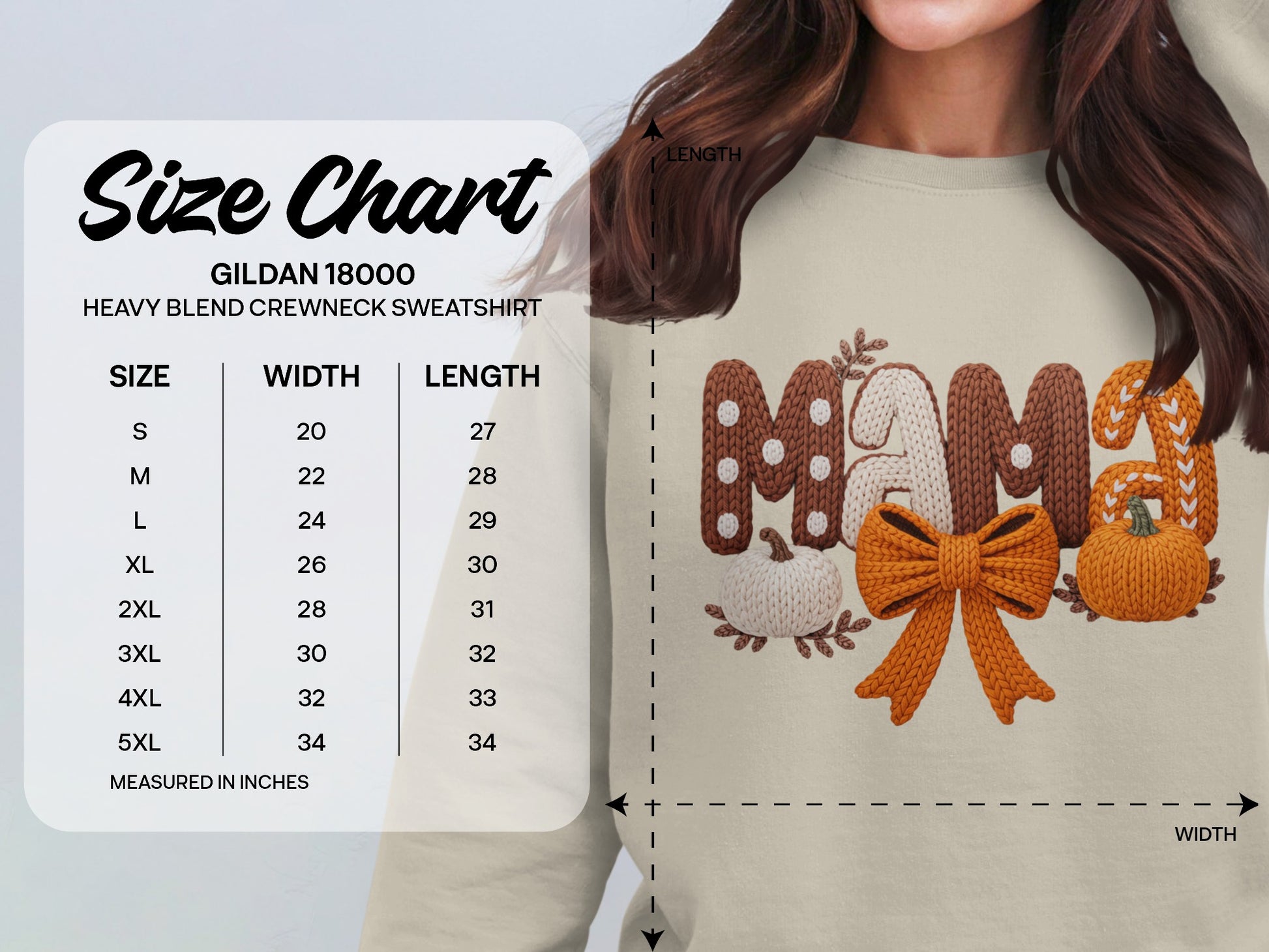 Fall Themed Cute Sweater with Pumpkin and Bows Design