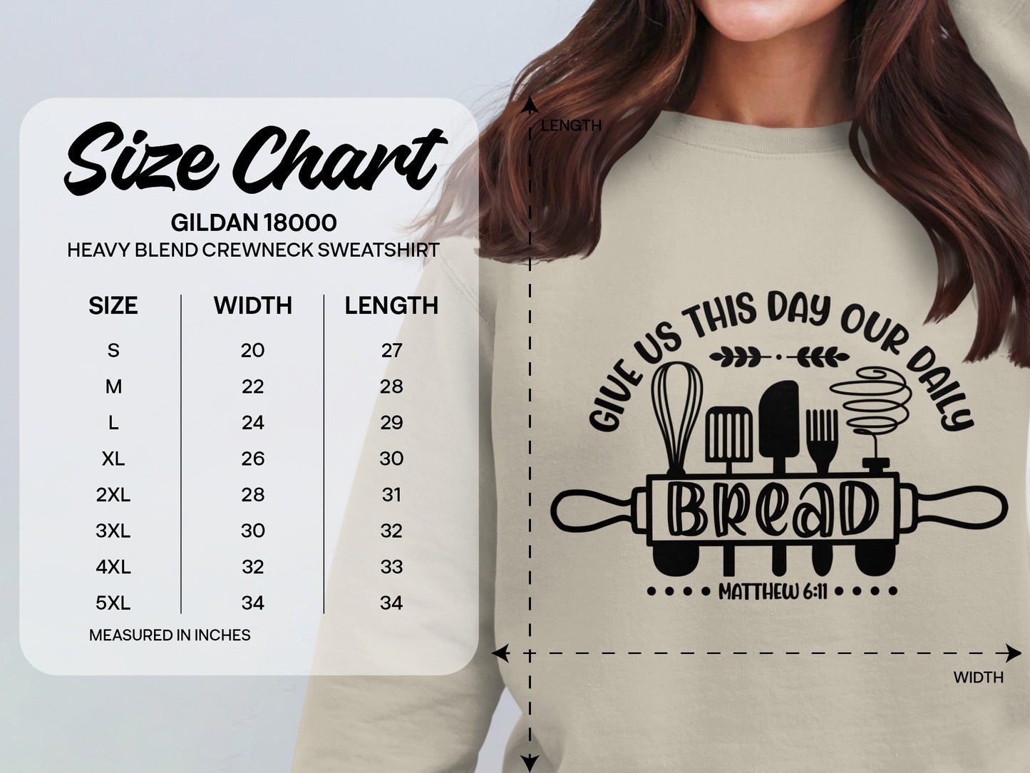 GIVE US THIS DAY OUR DAILY BREAD MATTHEW 6:11 Sweatshirt Hoodie