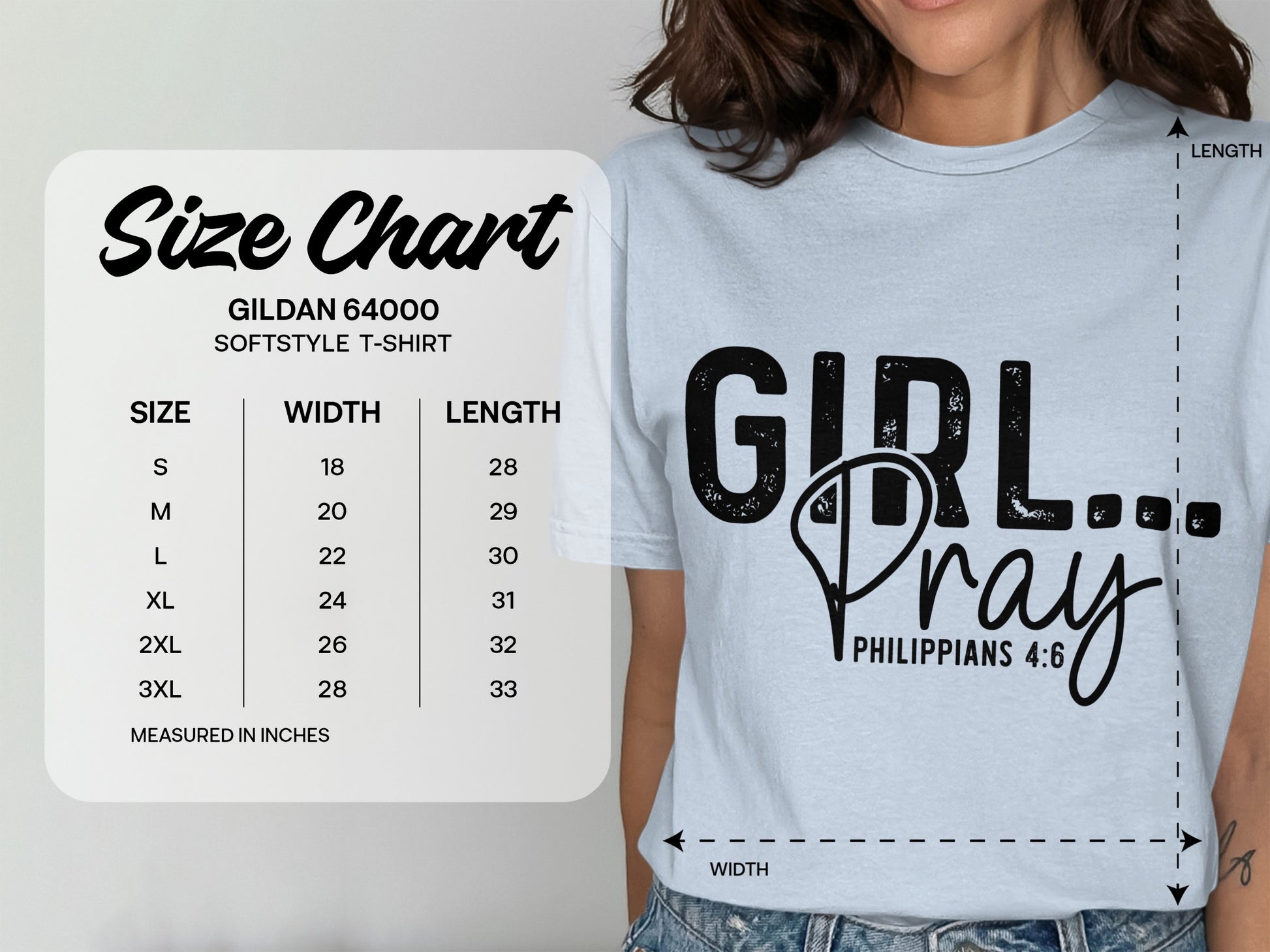 Girl Pray Philippians 4:6 T-shirt product type