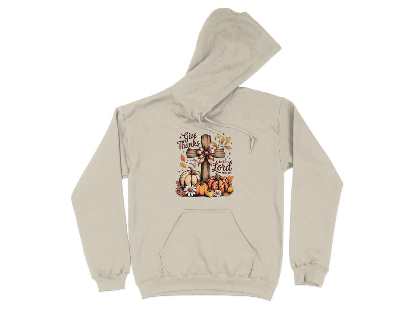 Give Thanks Praise the Lord Autumn Hoodie