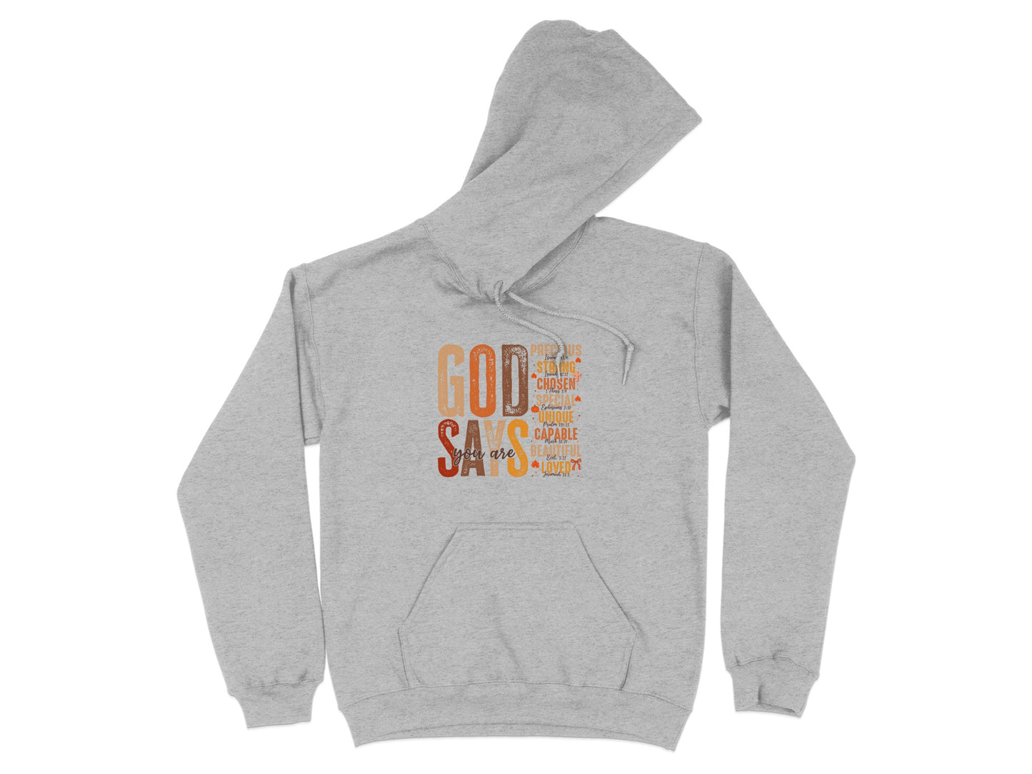 God Says Inspirational Design Hoodie Product