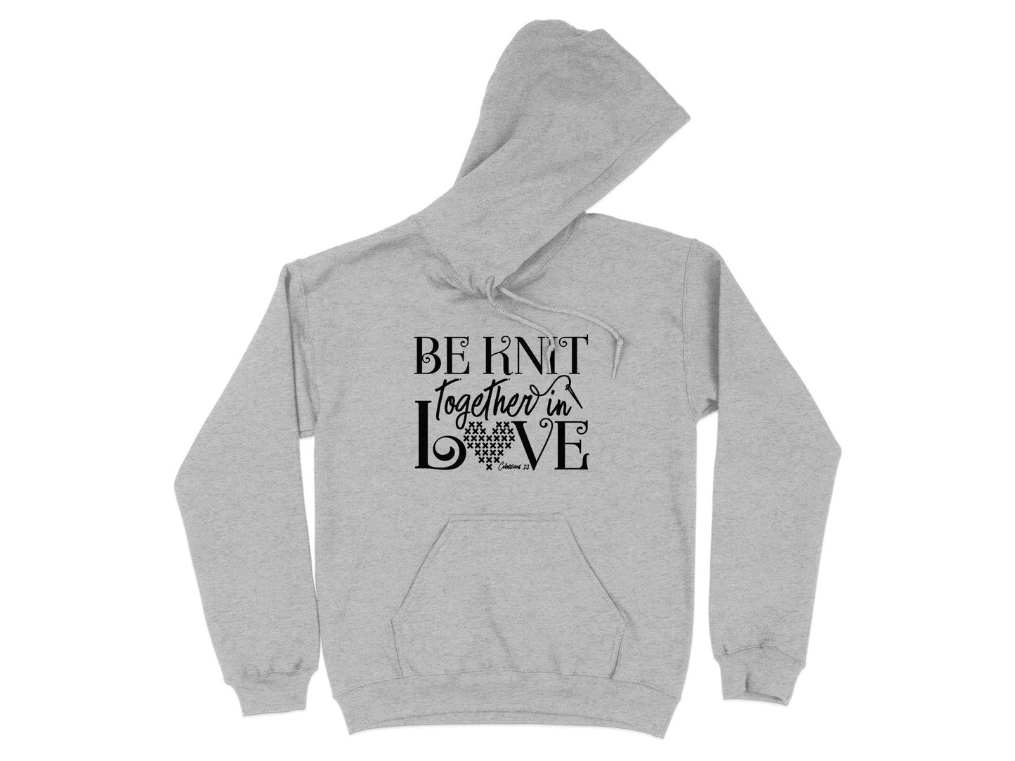 Be Knit Together In Love Graphic Hoodie