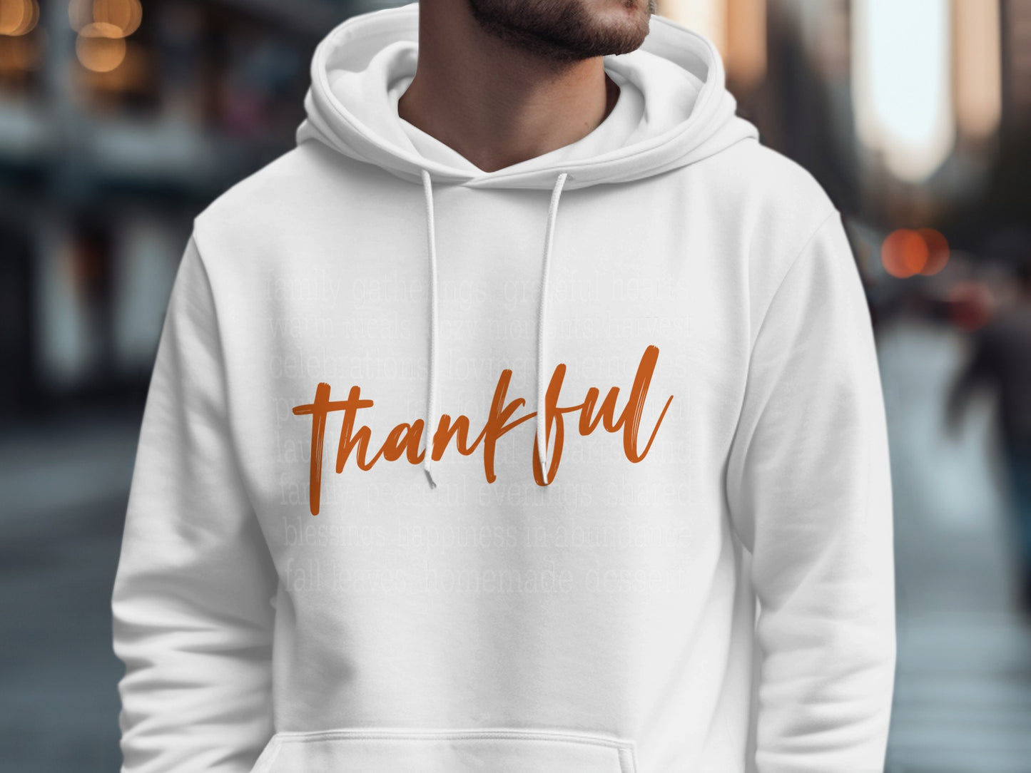 Thankful Stylish Hoodie with Unique Design