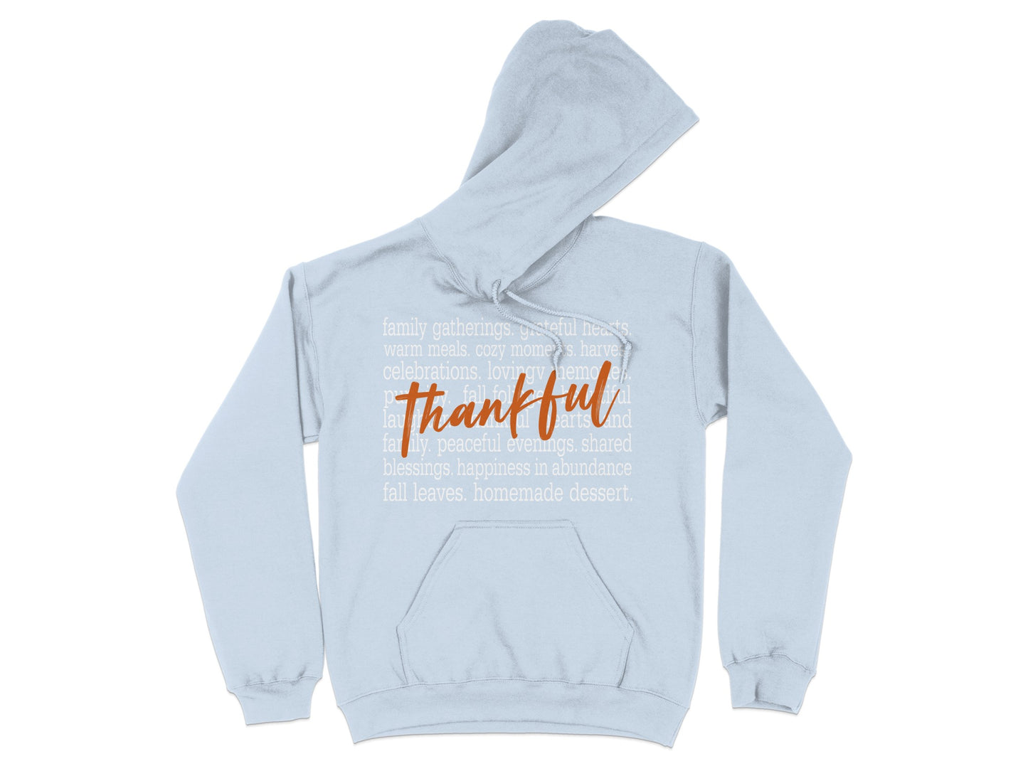 Thankful Autumn Themed Cozy Hoodie Product