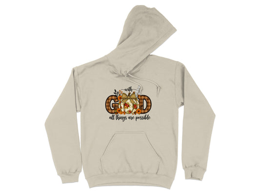 With God All Things Are Possible Hoodie Product