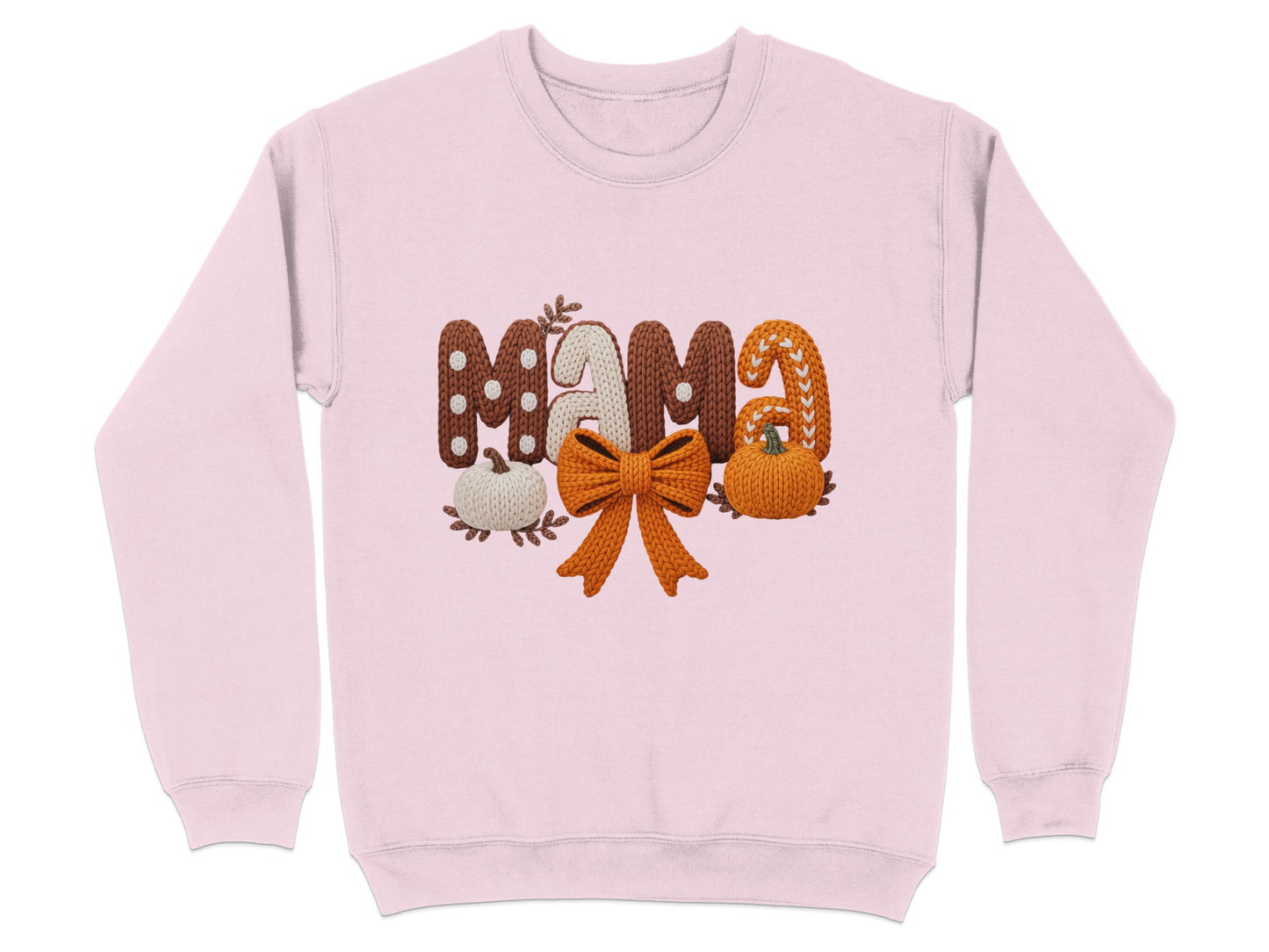 Adorable Fall Mama Sweatshirt with Pumpkin Design
