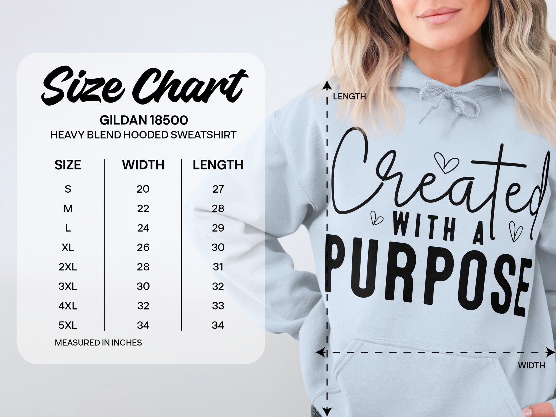 Created With A Purpose Heavy Blend Hooded Sweatshirt product
