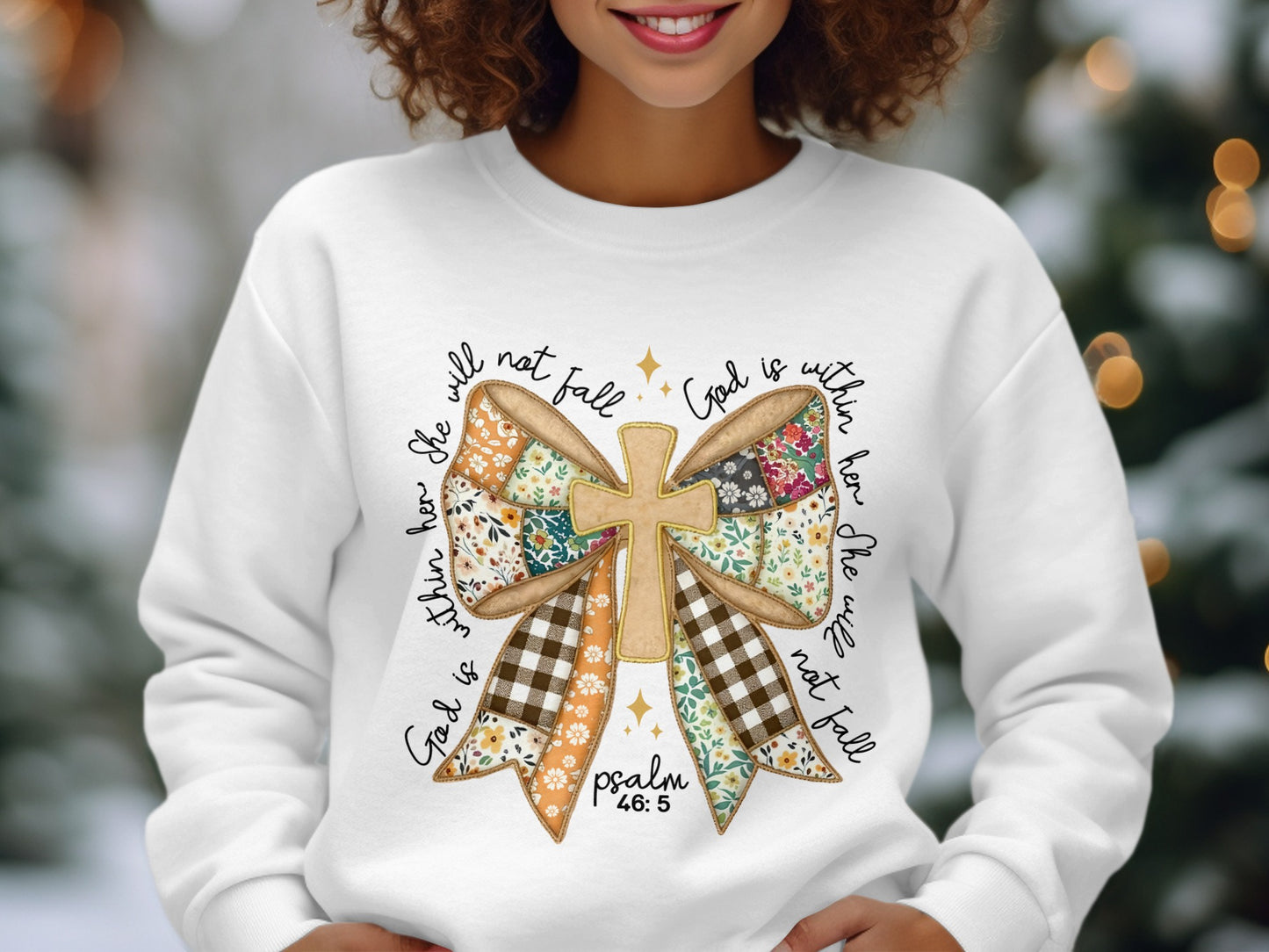 God is Within Her She Will Not Fall Psalm 46:5 Sweater