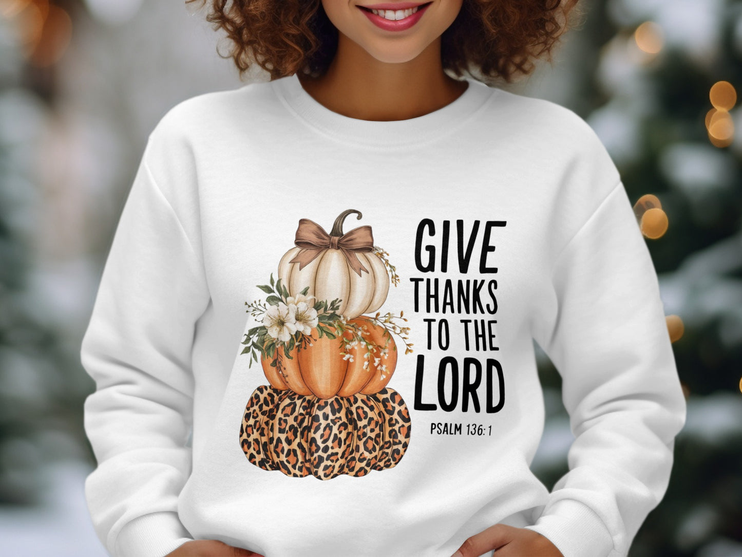 Inspirational Psalm 136:1 Give Thanks Product