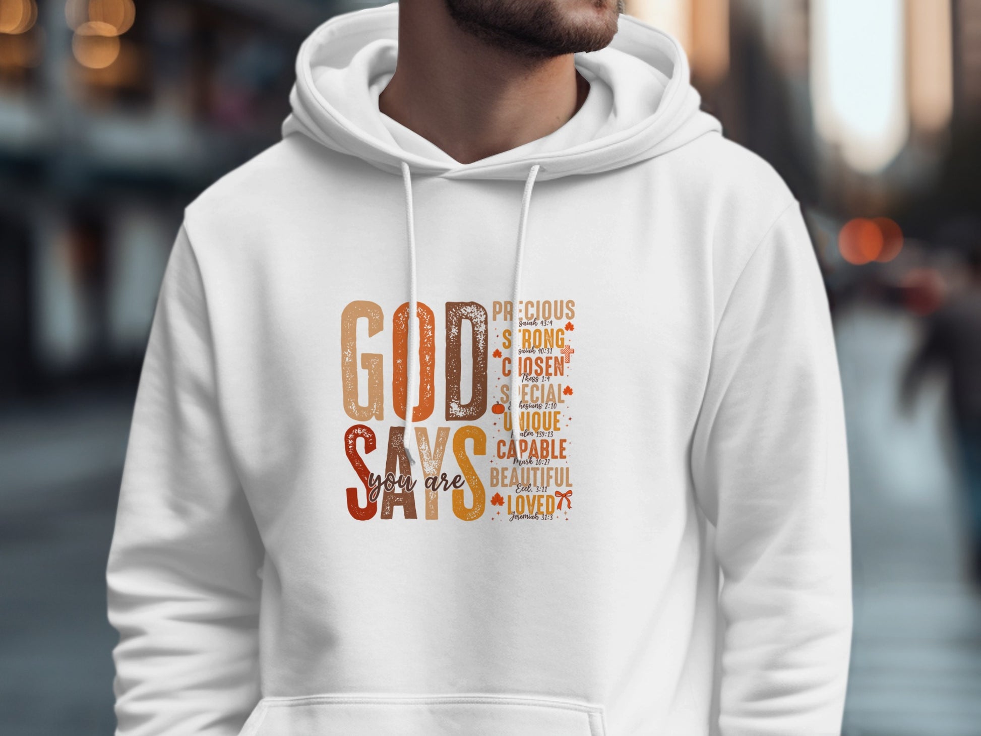 God Says You Are Hoodie Inspirational Hoodie