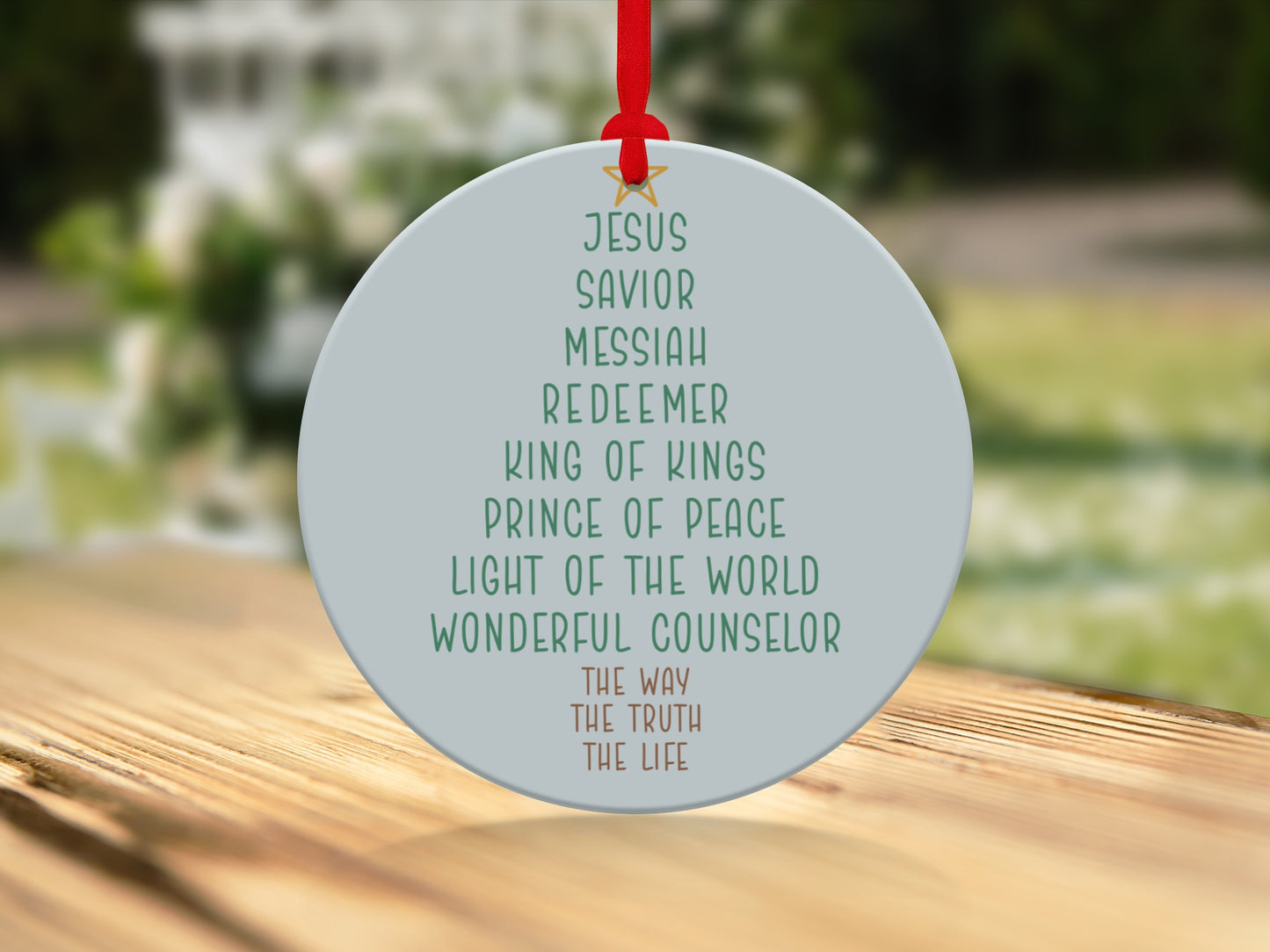 Christian Christmas Ornament Religious Home Decor