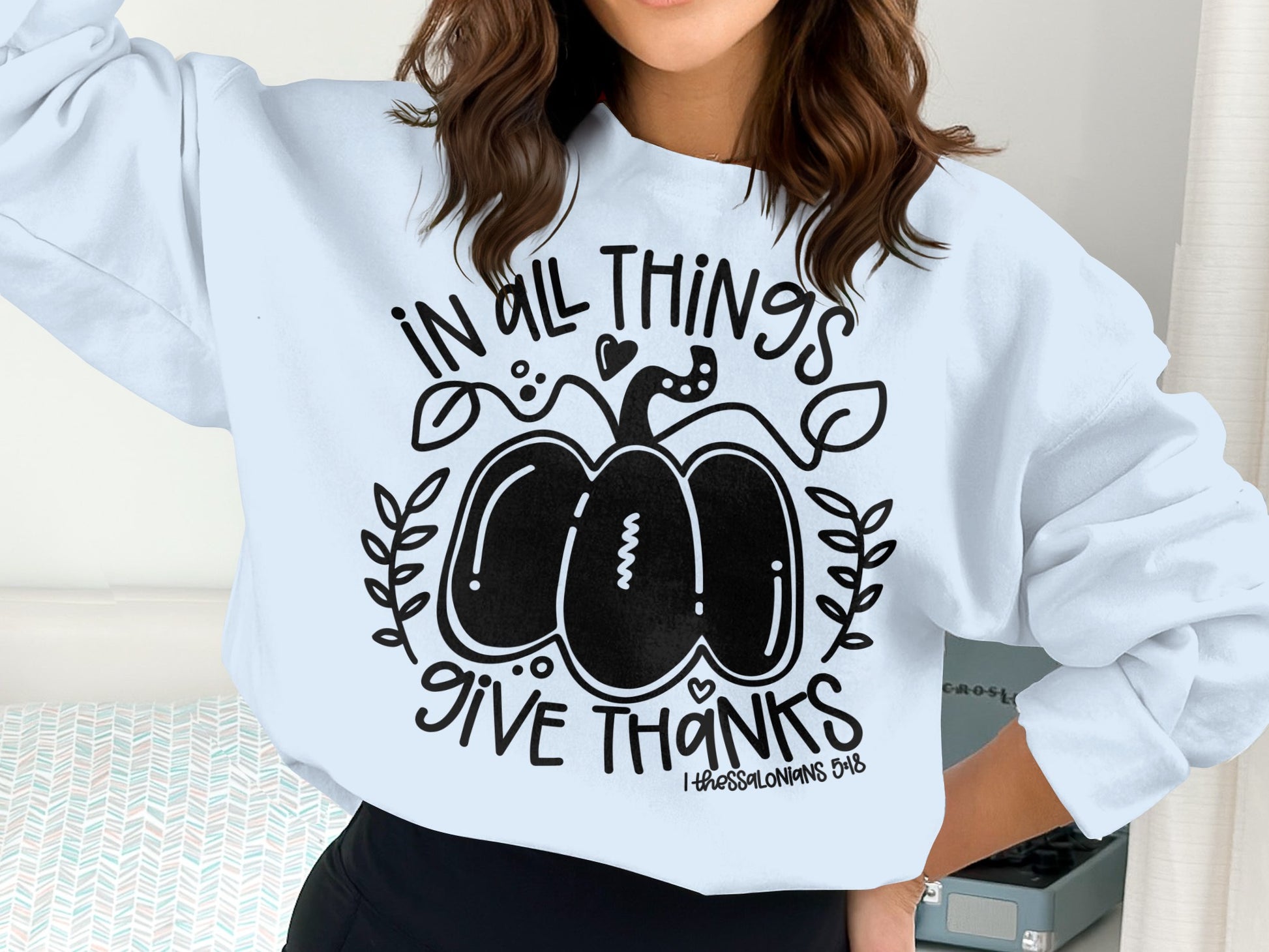 In All Things Give Thanks Graphic Sweatshirt product