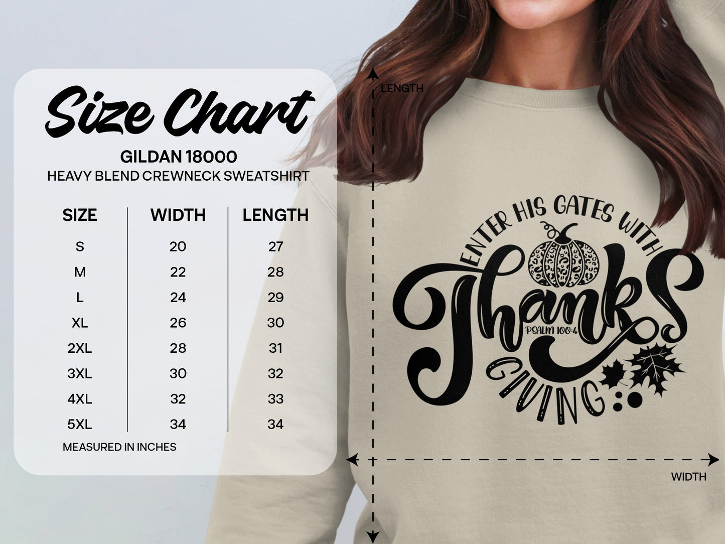 Enter His Gates With Thanksgiving Sweatshirt