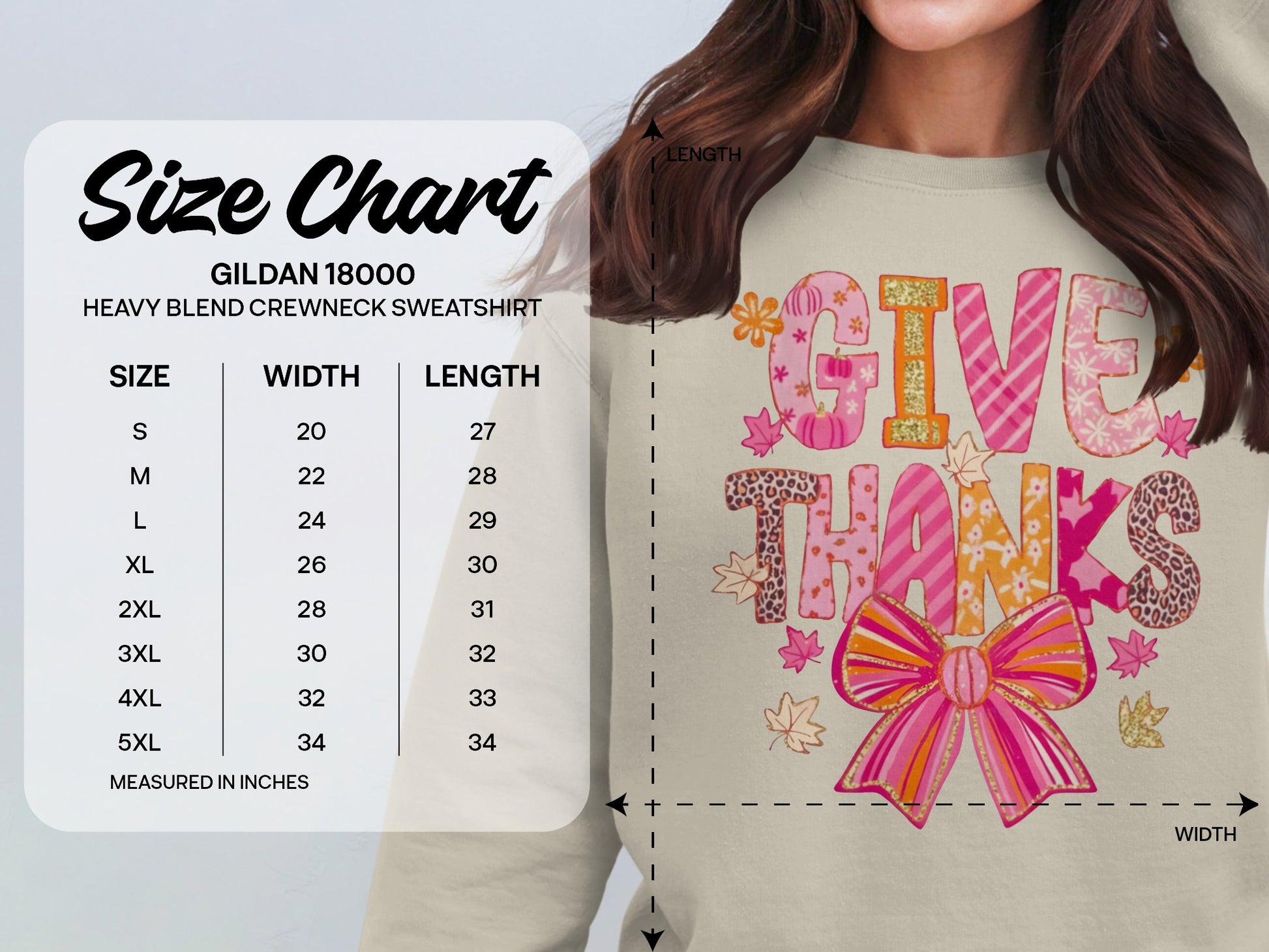 Give Thanks Gildan Heavy Blend Sweatshirt
