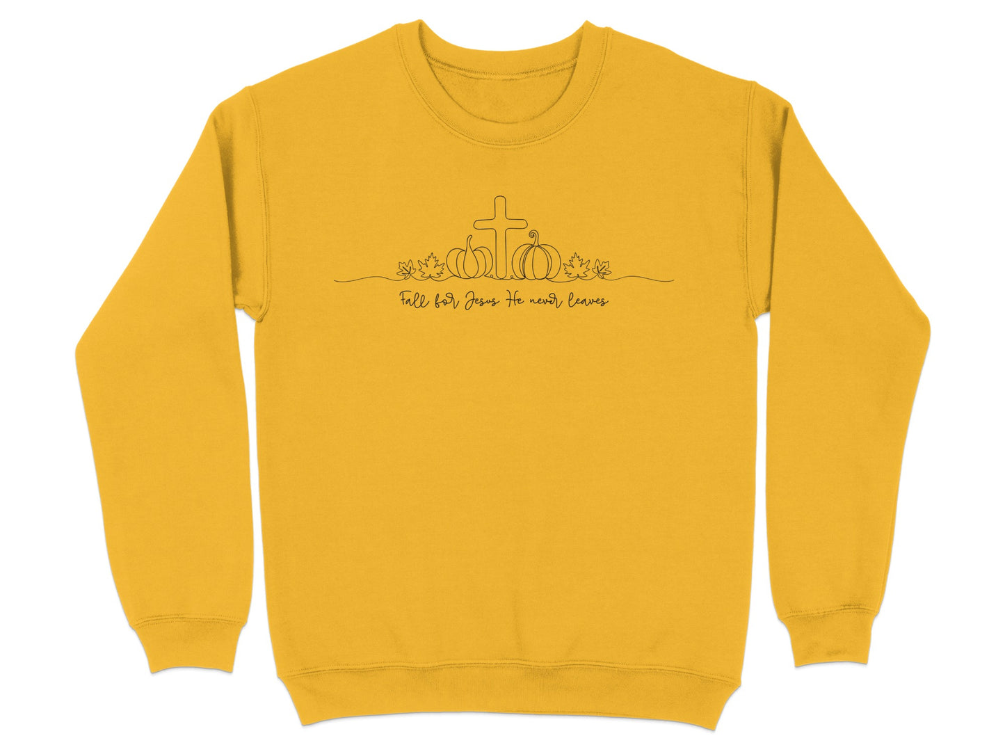 Fall Blessings Crewneck Sweater with Pumpkin Design