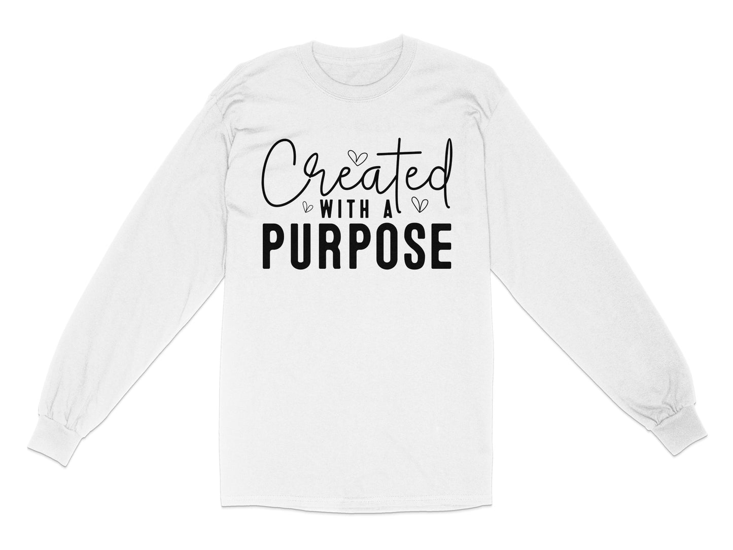 Created With A Purpose Graphic Long-Sleeve Shirt product type