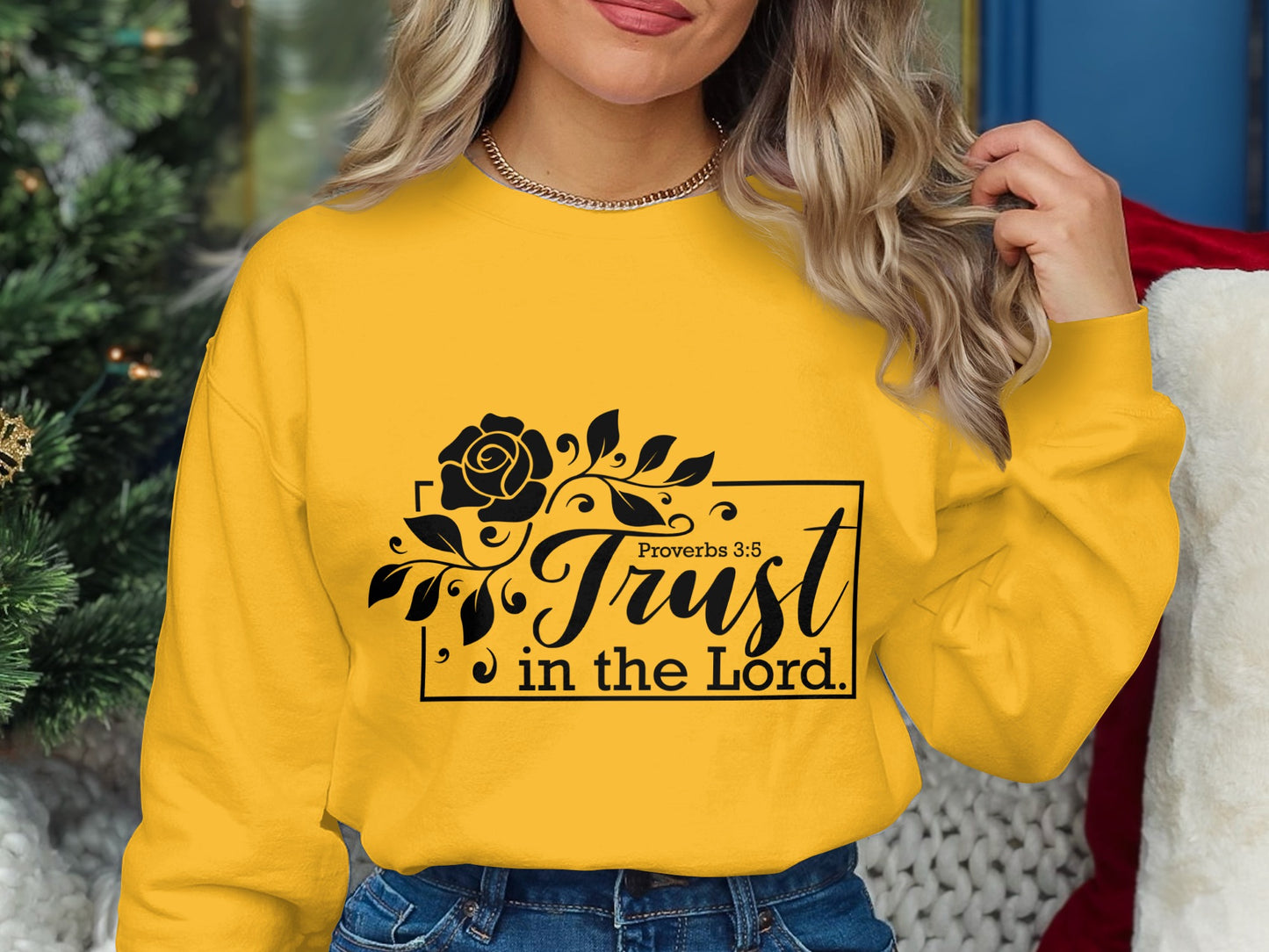 Trust in the Lord Proverbs 3:5 crewneck sweater