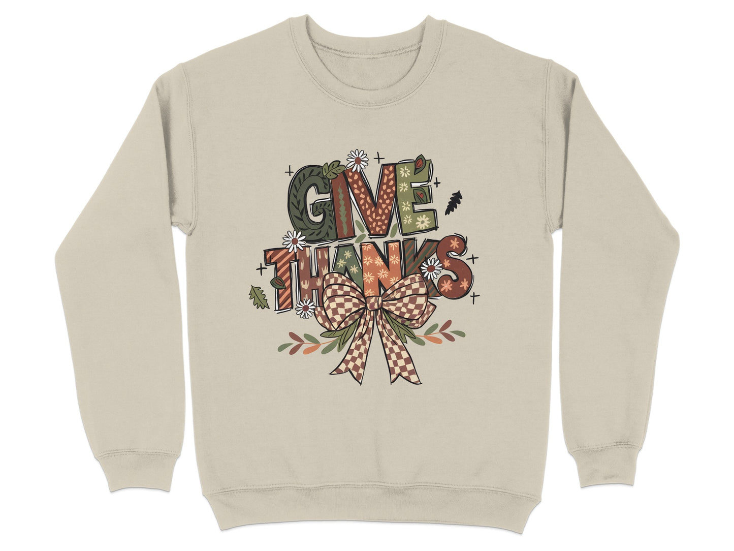 Give Thanks Festive Sweatshirt Casual Wear Product