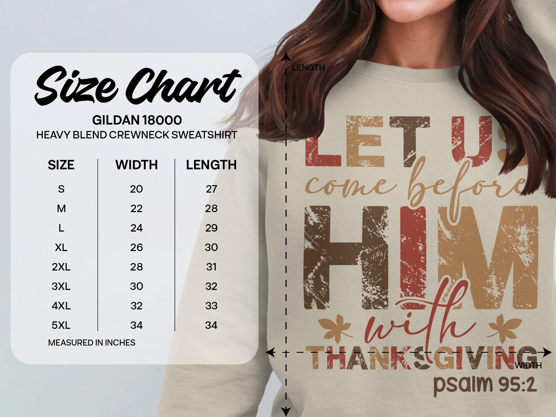 Let Us Come Before Him Thanksgiving Sweatshirt