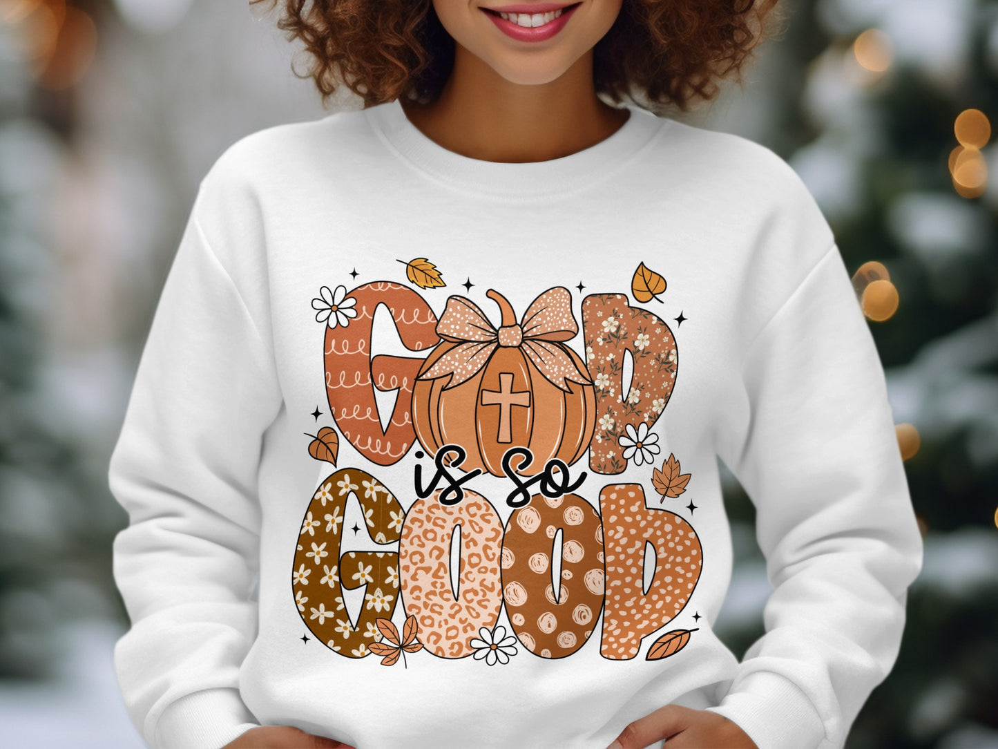 God Is So Good Pumpkin Leopard Hearts Apparel