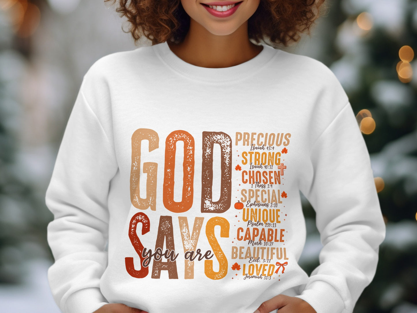 God Says You Are Precious Strong Chosen Unique Beautiful