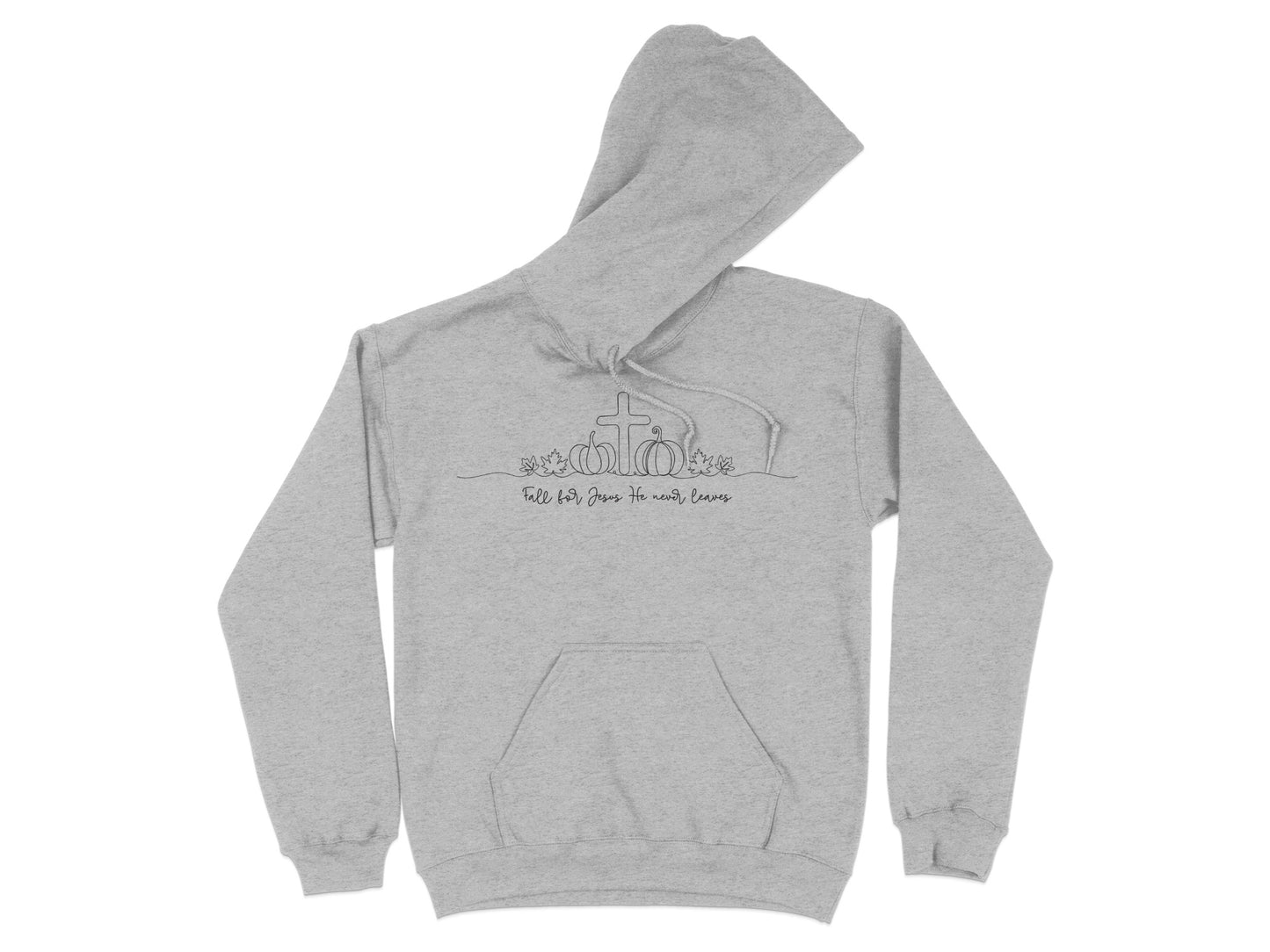 Christian Hoodie with Faith Quote and Floral Design